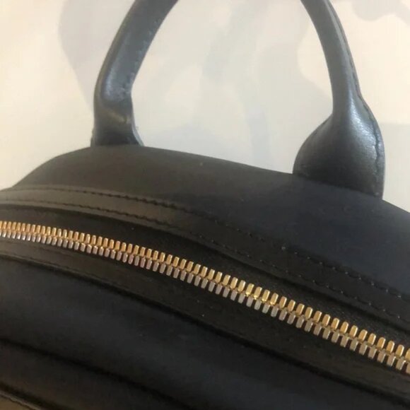 WANT Les Essentiels Piper Black Nylon and Jet Black Leather Backpack main image 5